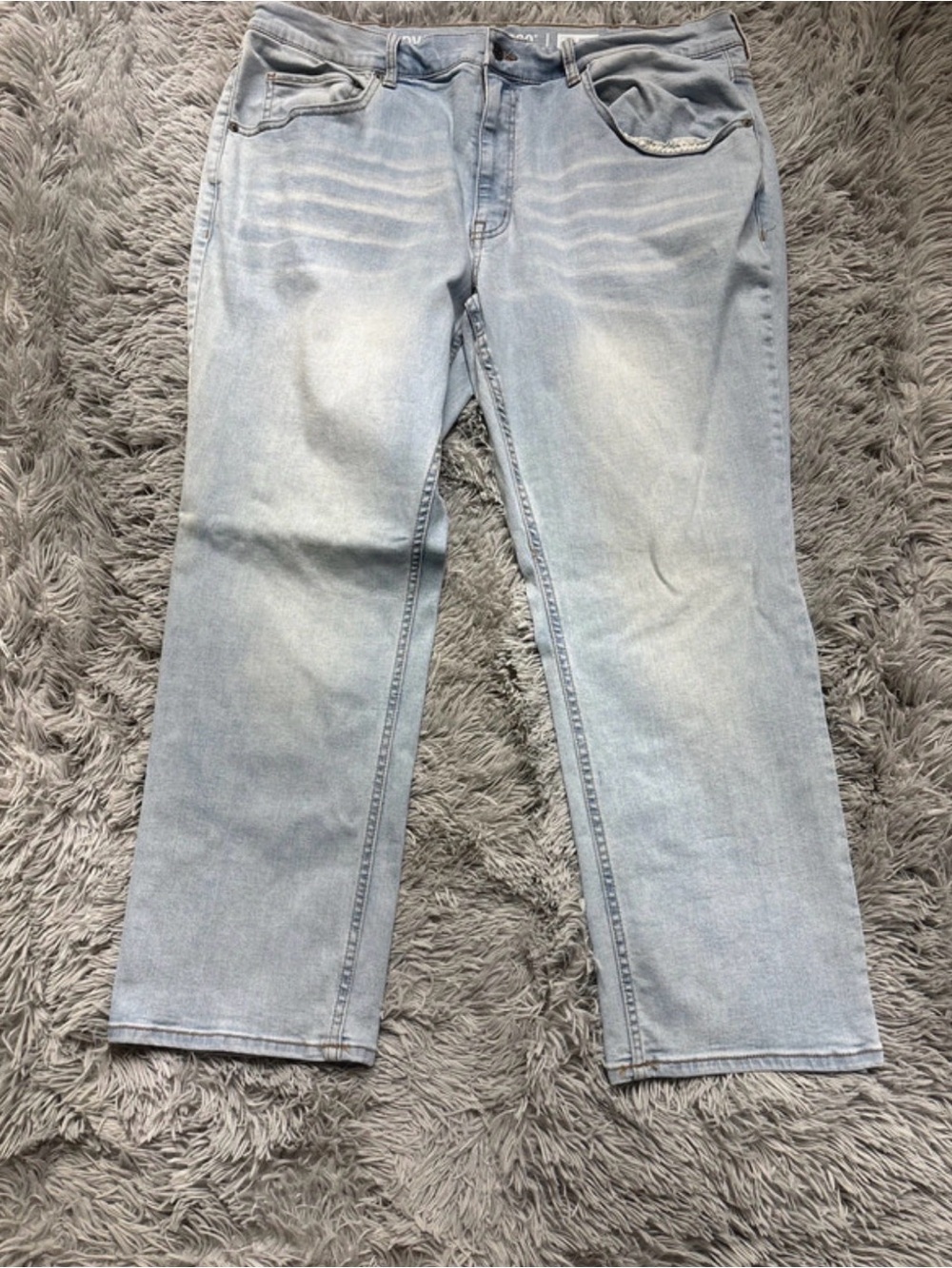 Classic Light Wash Men's Jeans 44x29